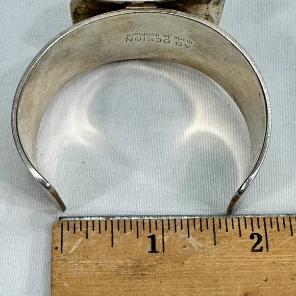 Vtg Denmark Silver J Anderson Erik Dennung Cuff Bracelet Ring Set AD Design - Picture 13 of 14
